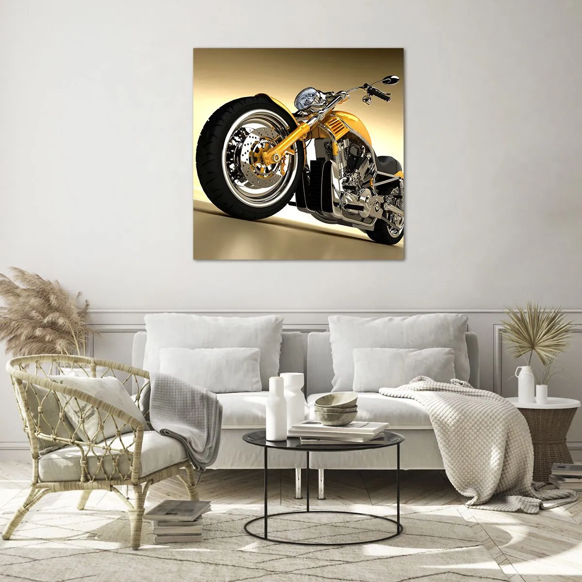 Glass picture - Dreams of Strength and Speed - 30x30 cm