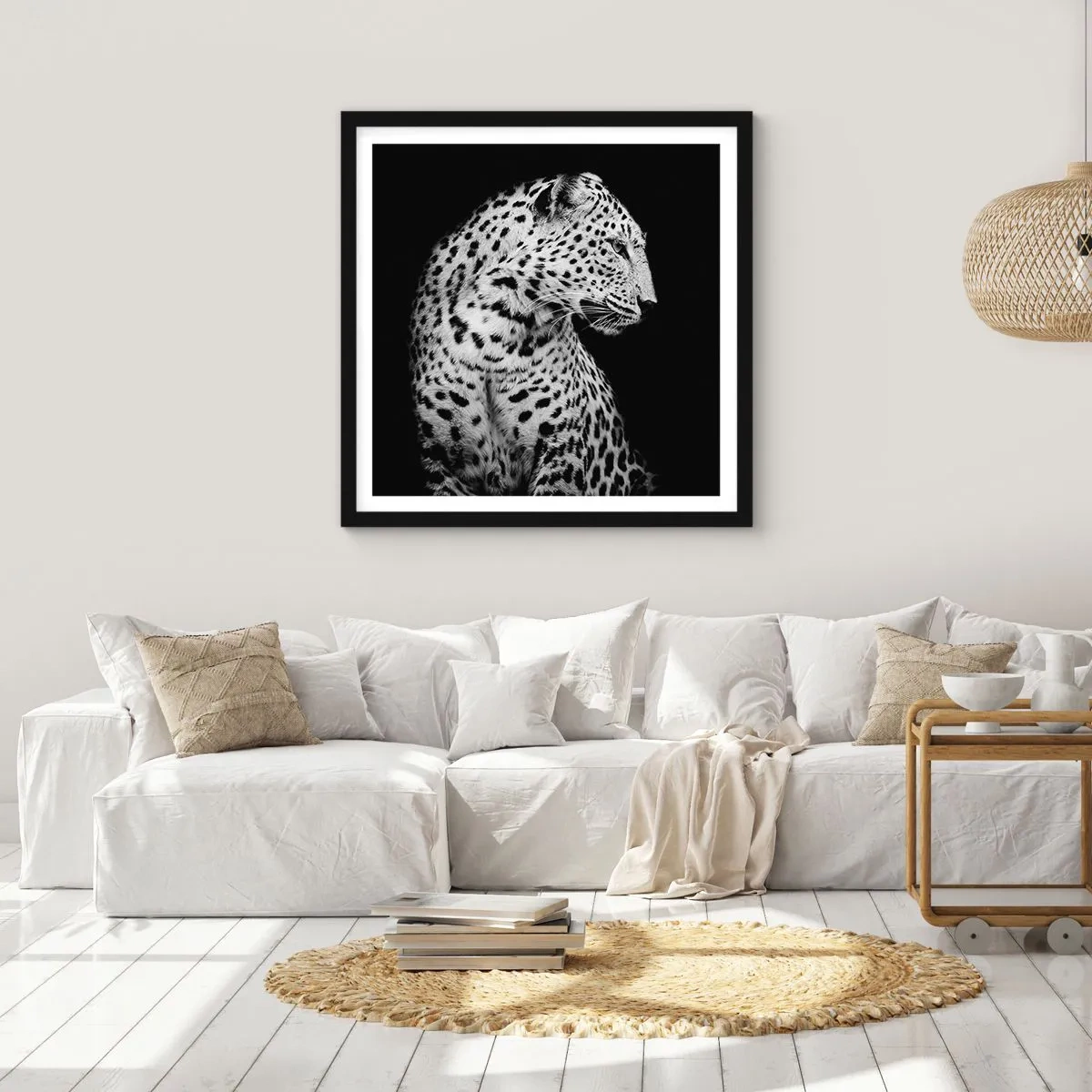 Poster in black frame - A Perfect Right Profile  - 60x60 cm