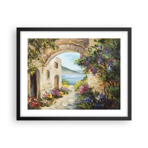 Poster in black frame - Charm of a Sea Province - 50x40 cm