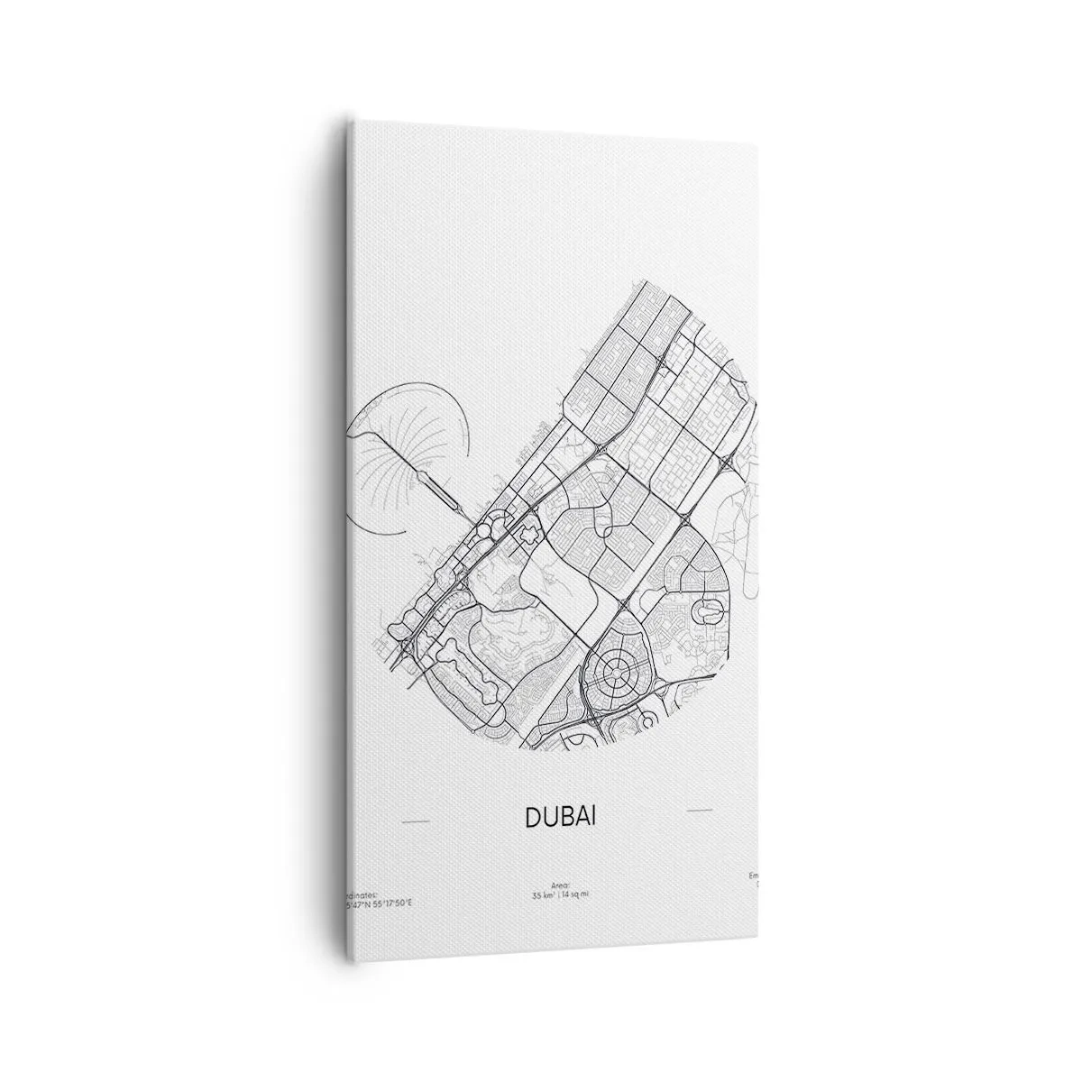 Canvas picture - Anatomy of Dubai - 55x100 cm
