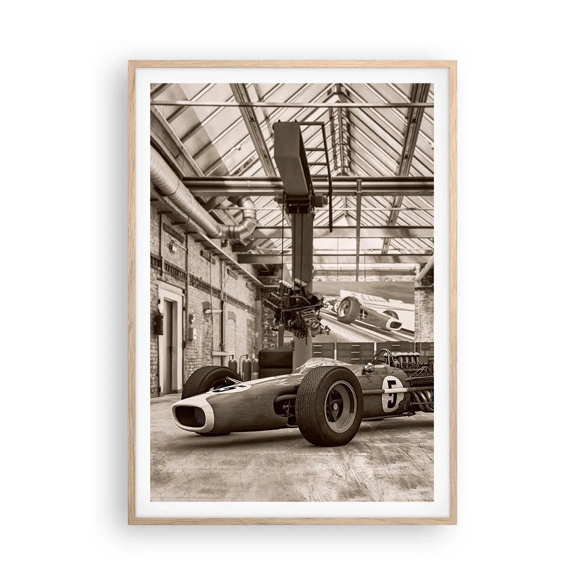 Poster in light oak frame - Rest of the Winner - 70x100 cm