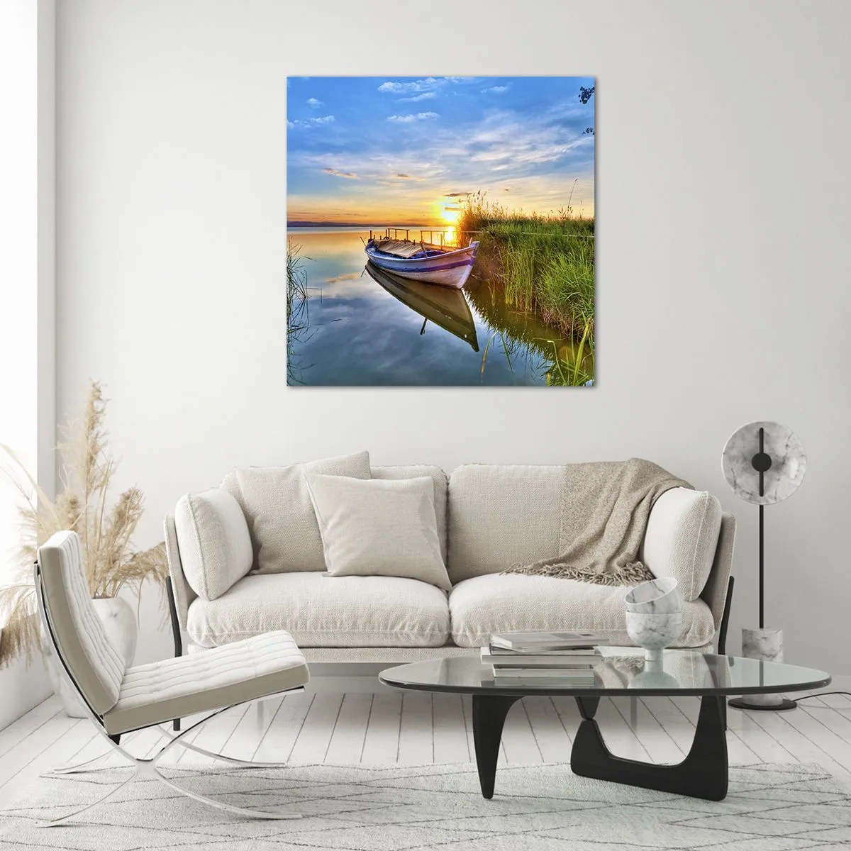 Glass picture - Bay of Fulfilled Dreams - 70x70 cm