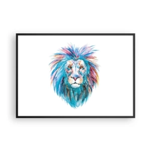 Poster in black frame - Electrifying Aura - 100x70 cm