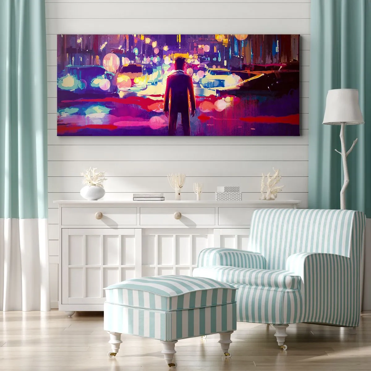 Canvas picture - Immersed in Light - 140x50 cm