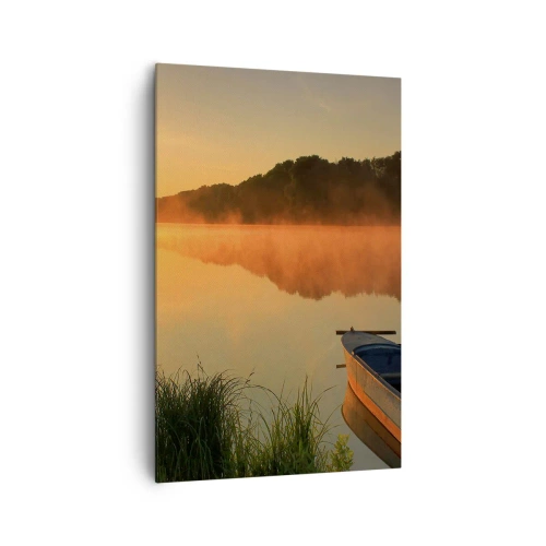 Canvas picture - Sunrise by a Mirror-like Water - 80x120 cm