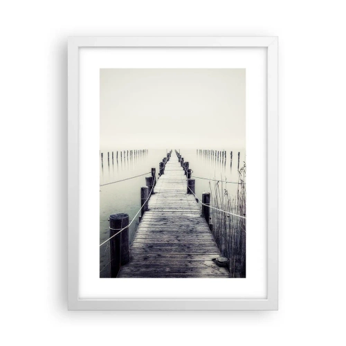 Poster in white frmae - Immerse Yourself in Peace - 30x40 cm