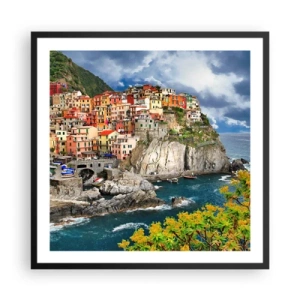 Poster in black frame - Hugging the Rocks - 60x60 cm