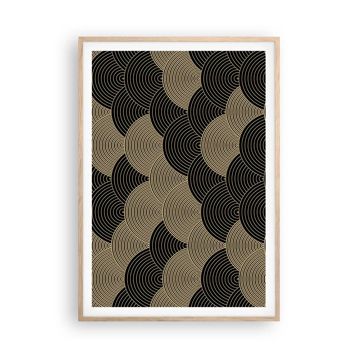 Poster in light oak frame - Unity in Multitude - 70x100 cm