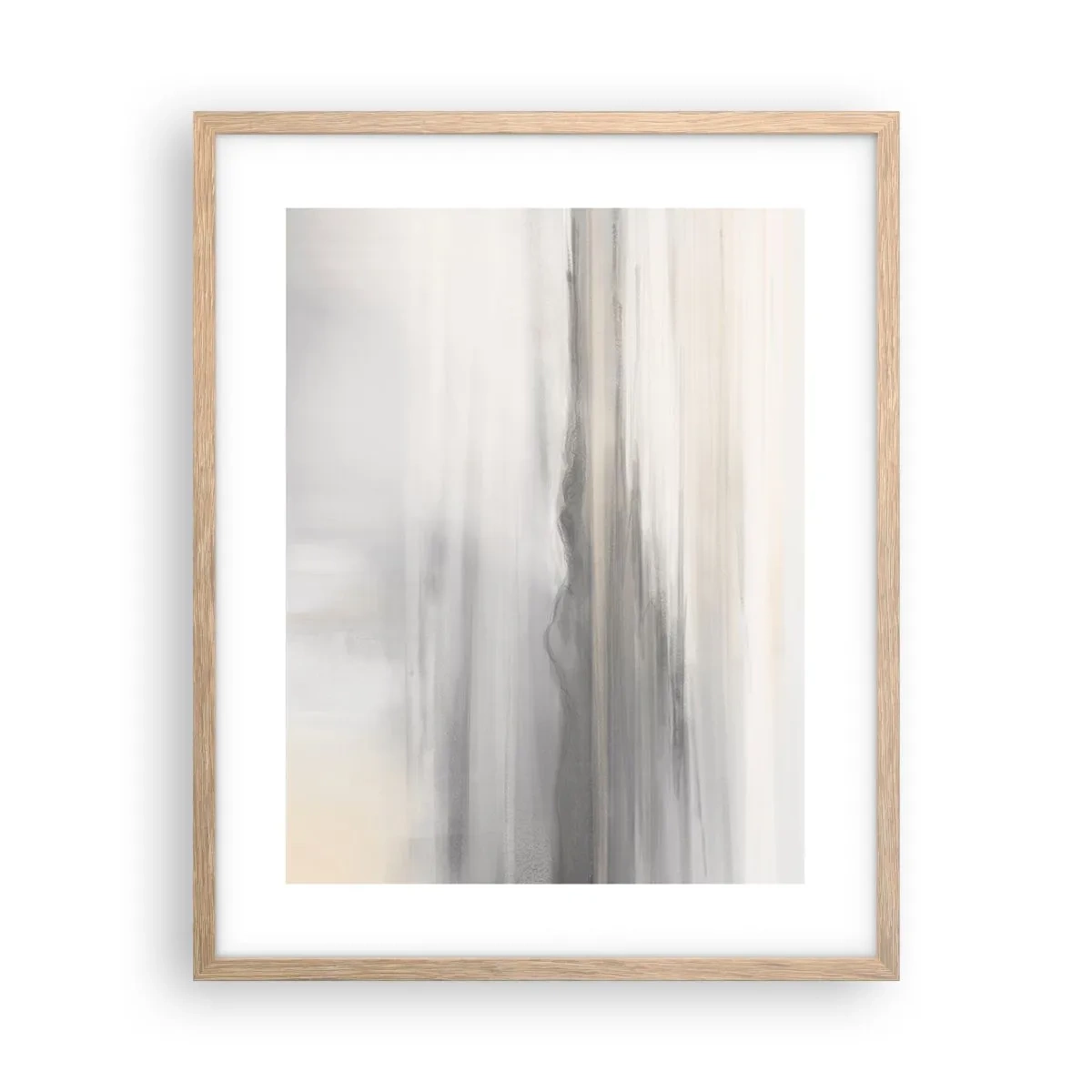 Poster in light oak frame - Thoughtful Distance - 40x50 cm