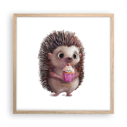 Poster in light oak frame - Everyday is Holiday - 50x50 cm