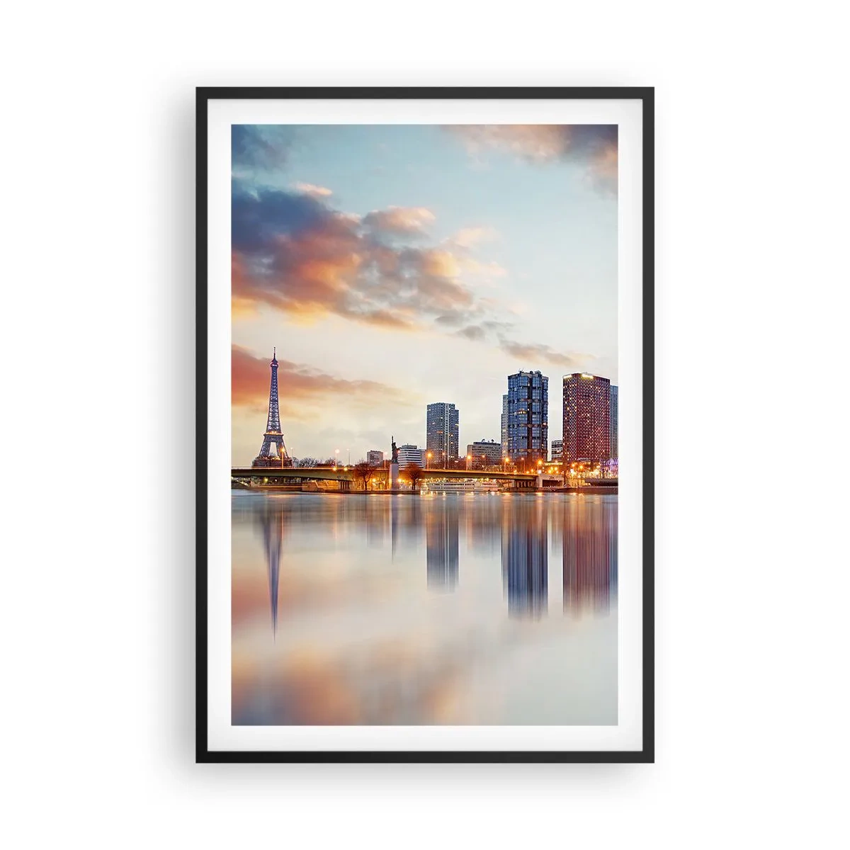 Poster in black frame - Monumental Peace of Paris - 61x91 cm