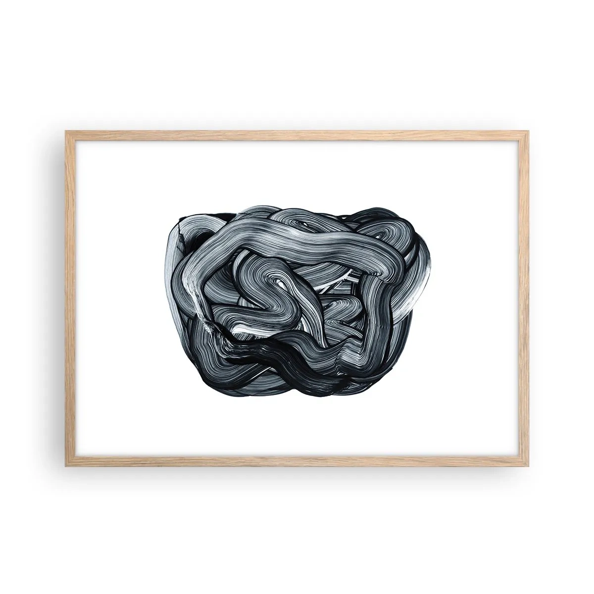 Poster in light oak frame - It's Not So simple - 70x50 cm