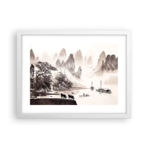 Poster in white frmae - Everyday Life in the East - 40x30 cm