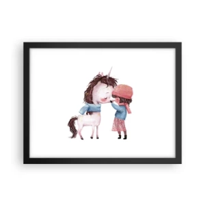 Poster in black frame - Winter Tale - 40x30 cm