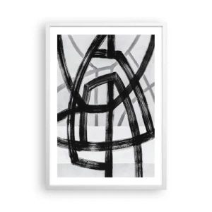 Poster in white frmae - Building Depth - 50x70 cm