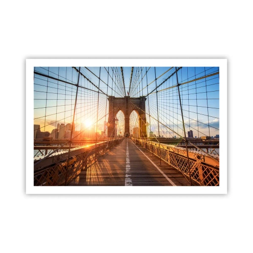 Poster - On a Golden Bridge - 91x61 cm