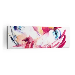 Canvas picture - In Close-up the World Is Blooming  - 160x50 cm