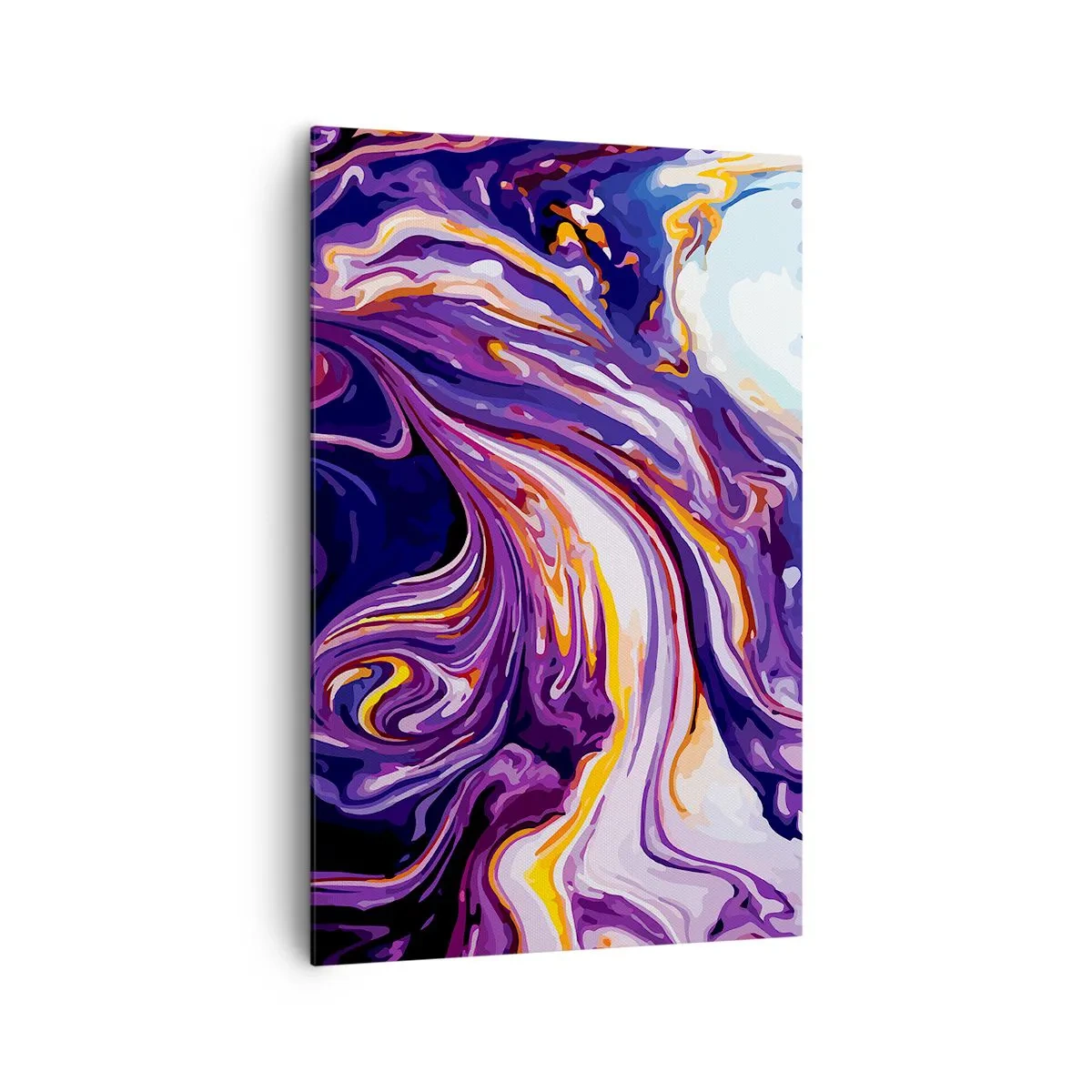 Canvas picture - Bending of Space in Purple - 80x120 cm