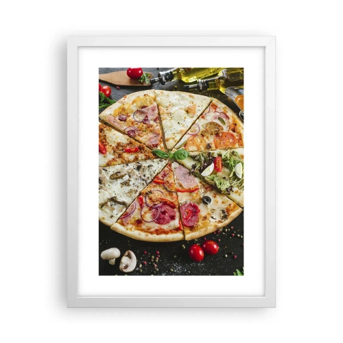 Poster in white frmae - Range of Flavours - 30x40 cm
