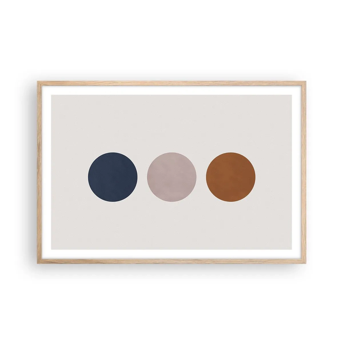 Poster in light oak frame - Symbol of Perfection - 91x61 cm