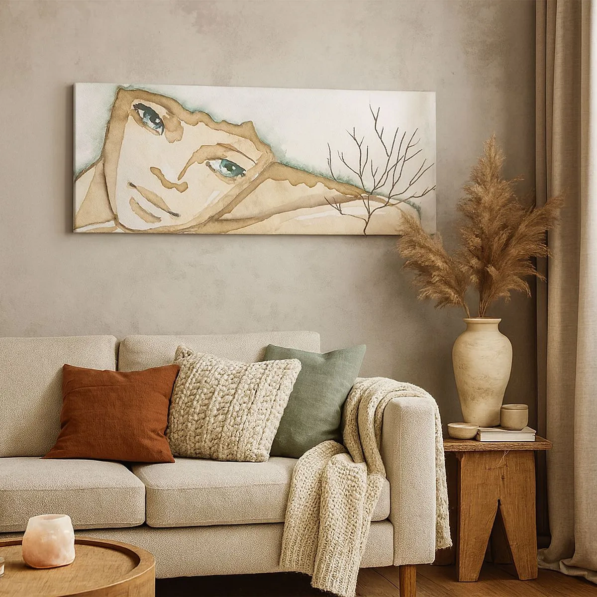 Canvas picture - Tree of Poetry Springs from Silence - 100x40 cm