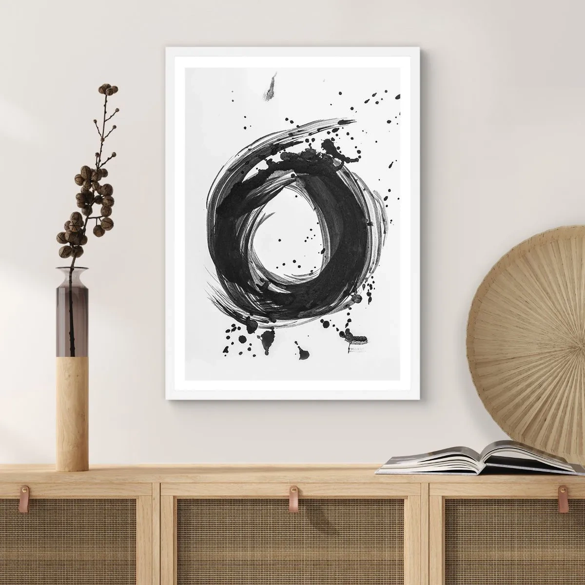 Poster in white frmae - Whirl of Creation - 30x40 cm