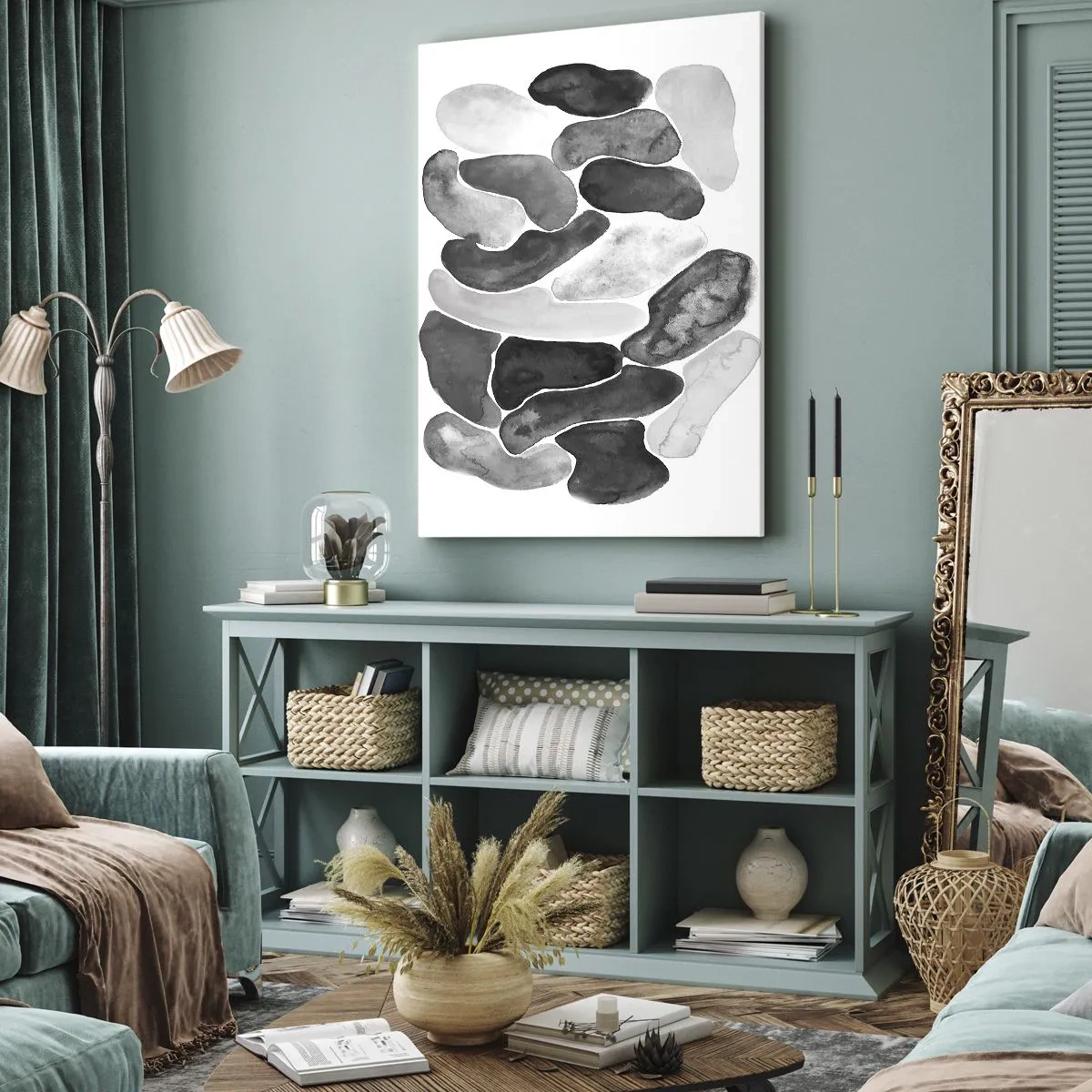 Canvas picture - Stone Abstract - 65x120 cm