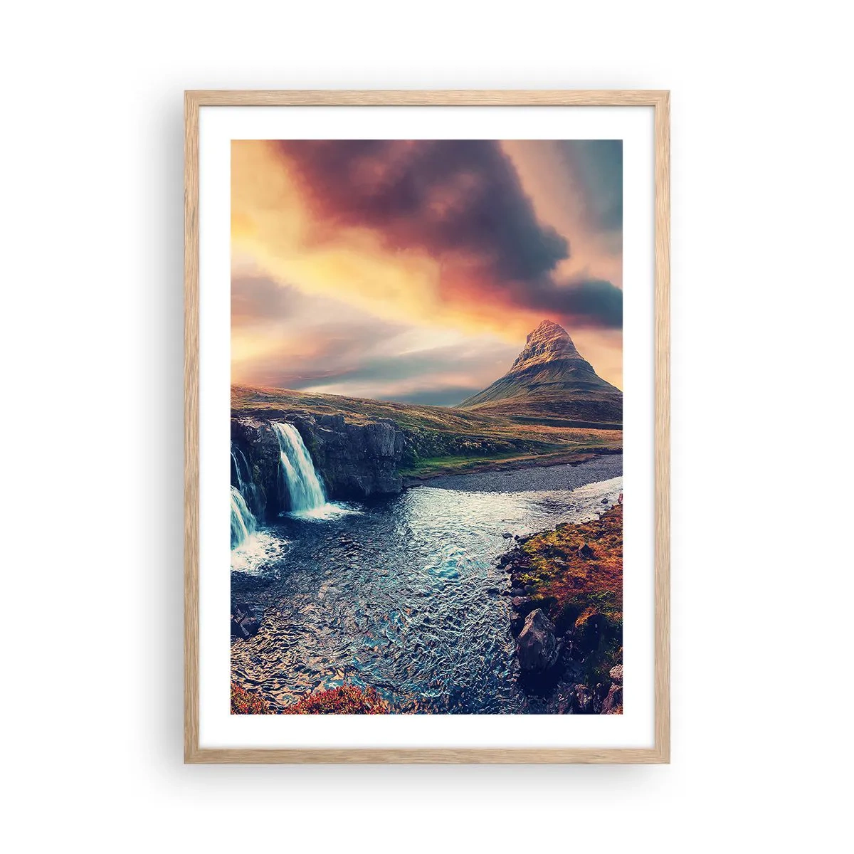 Poster in light oak frame - In Majesty of Nature - 50x70 cm