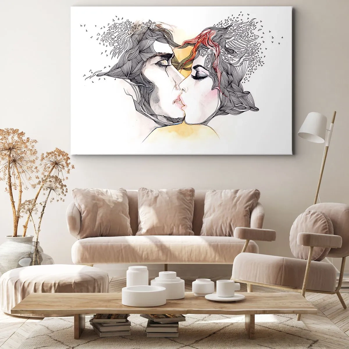 Canvas picture - World Does Not Exist - 100x70 cm