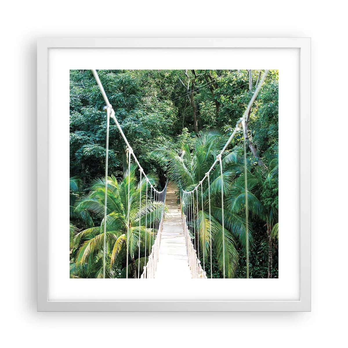 Poster in white frmae - Welcome to the Jungle! - 40x40 cm