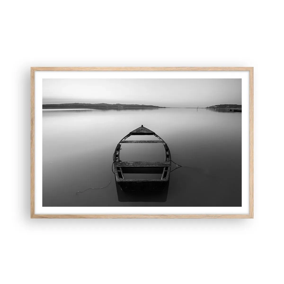Poster in light oak frame - Longing and Melancholy - 91x61 cm