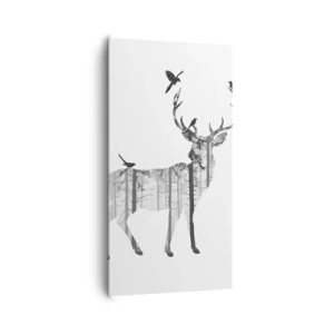 Canvas picture - Good Spirit of a Forest - 65x120 cm