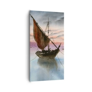 Canvas picture - Evening at the Port - 65x120 cm