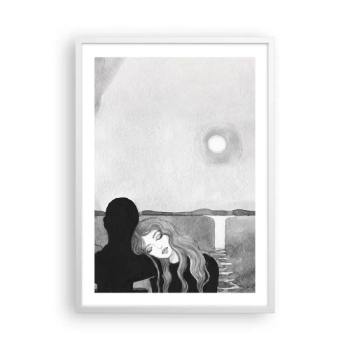 Poster in white frmae - Always a Secret - 50x70 cm