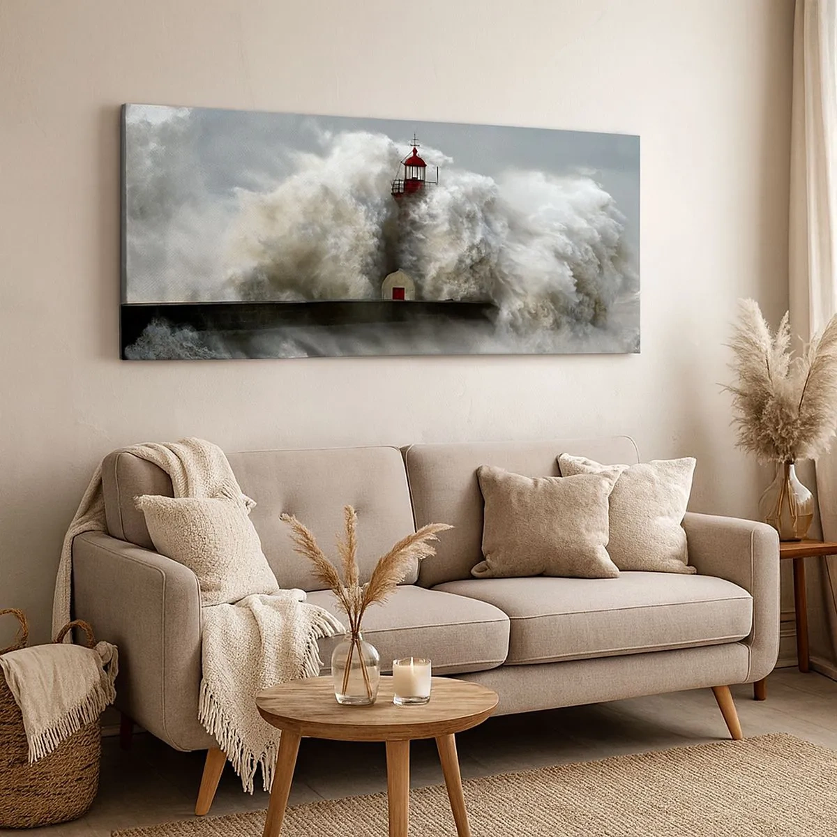 Canvas picture - Rage of the Ocean - 100x40 cm