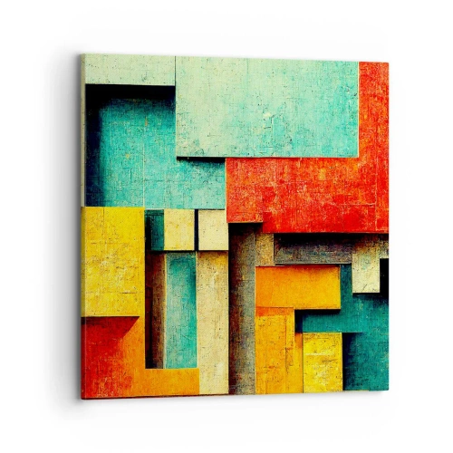 Canvas picture - Festival of Right Angles - 70x70 cm