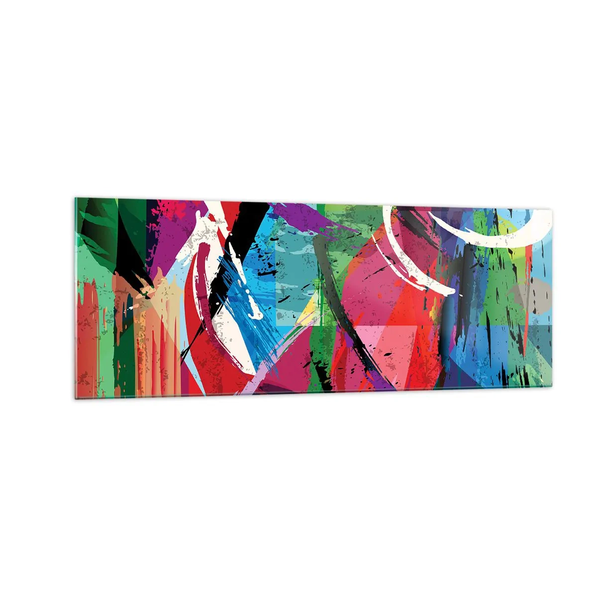 Glass picture - Fast, Vividly and Jamming - 140x50 cm