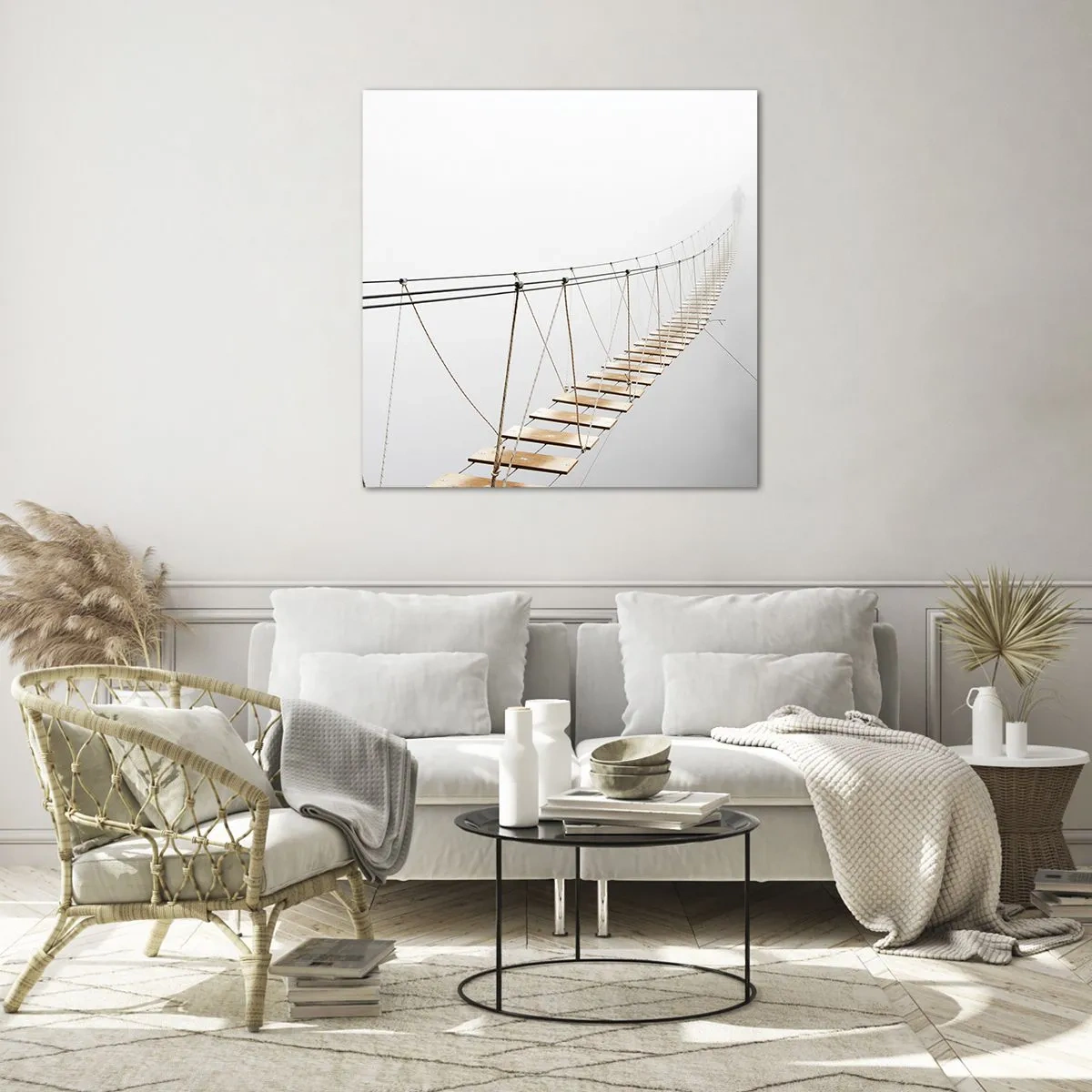 Glass picture - Where Did He Take You? - 30x30 cm