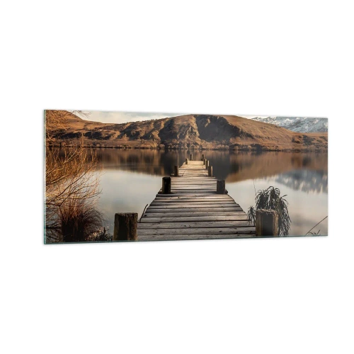 Glass picture - Landscape in Silence - 100x40 cm