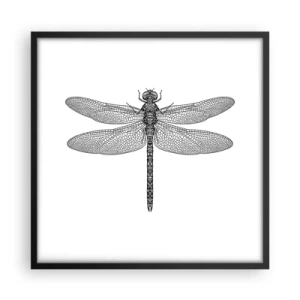 Poster in black frame - Precision of Nature - 50x50 cm