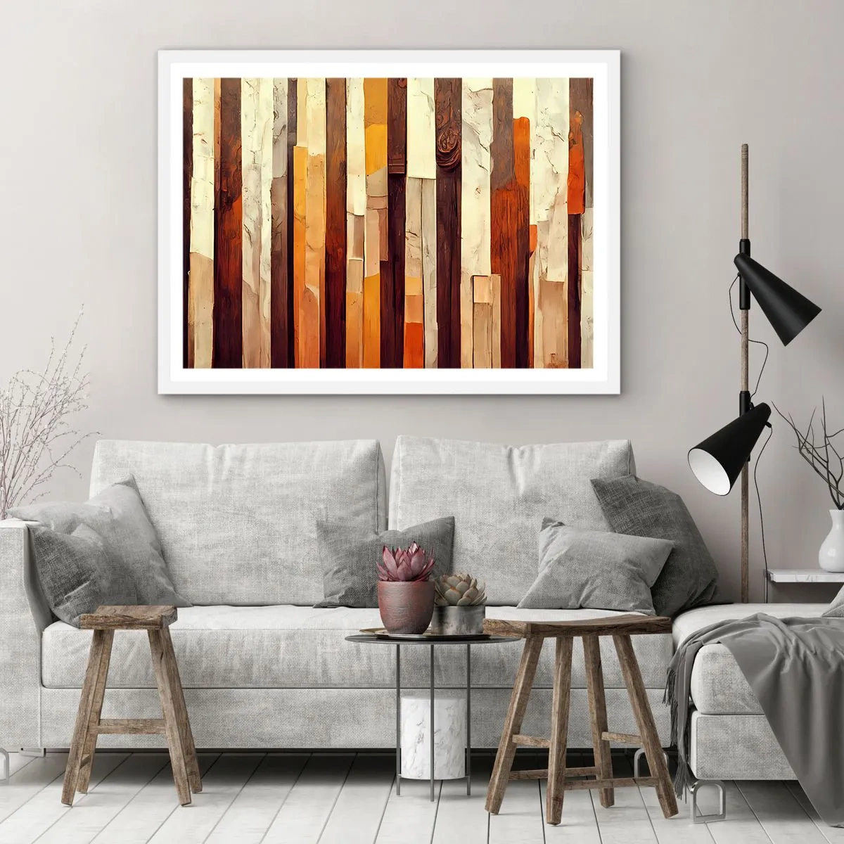 Poster in white frmae - Anthem of Forest Birds - 100x70 cm