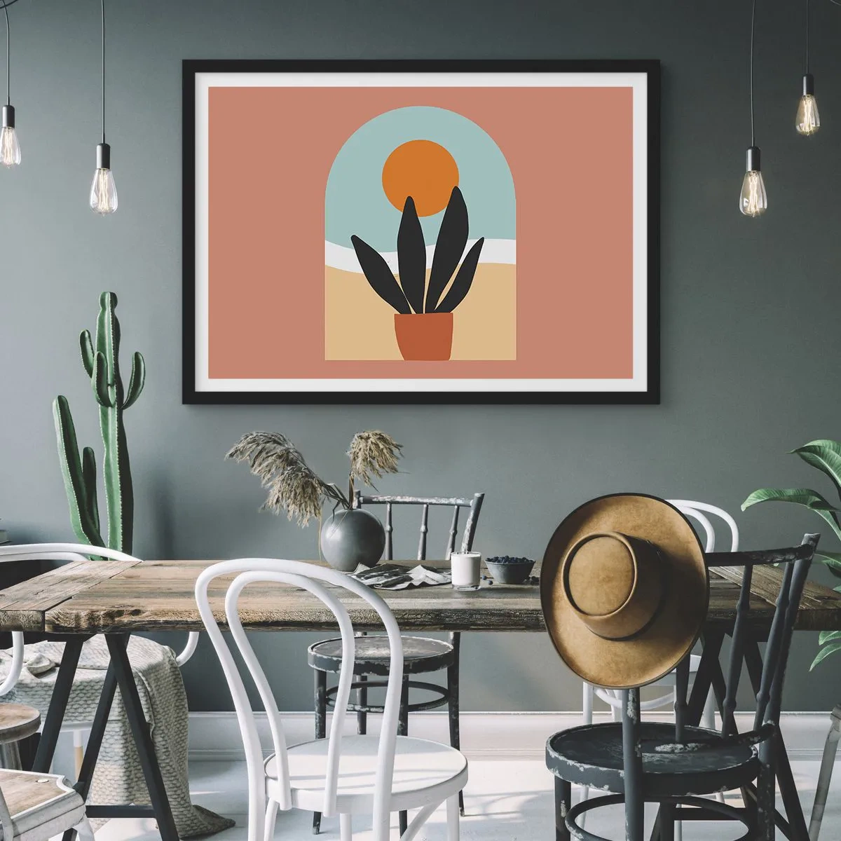 Poster in black frame - Small Joys - 91x61 cm