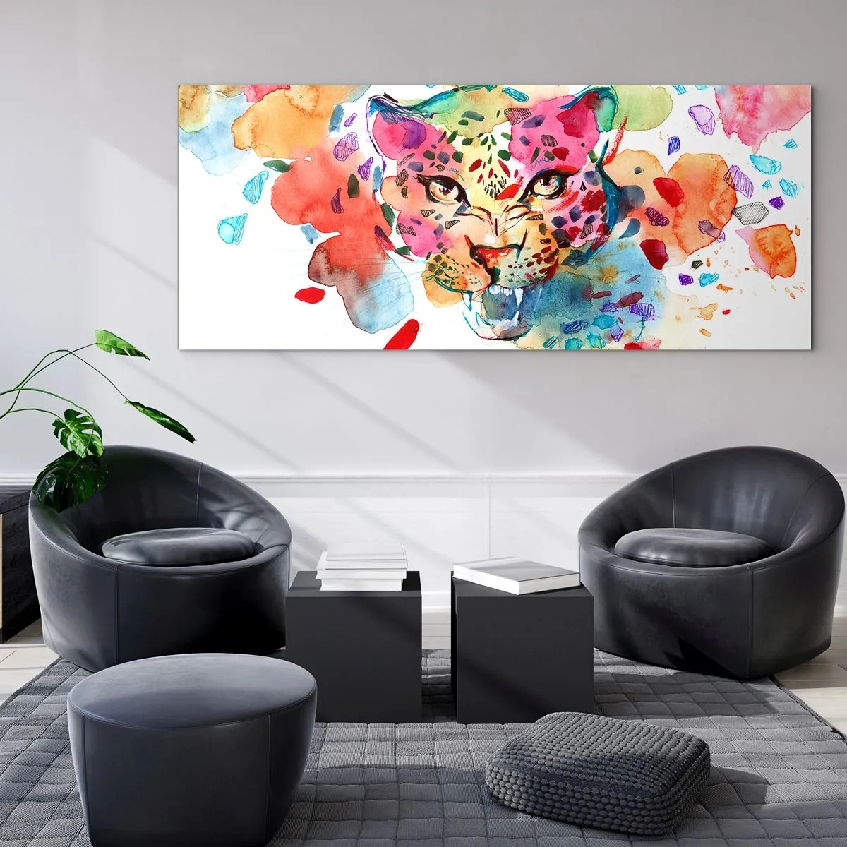 Glass picture - Beauty and the Beast - 160x50 cm