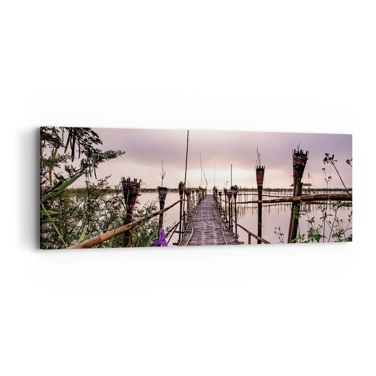 Canvas picture - Peace and Quiet of Asia - 90x30 cm