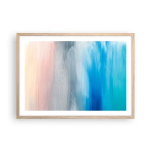 Poster in light oak frame - Elements: Air - 70x50 cm