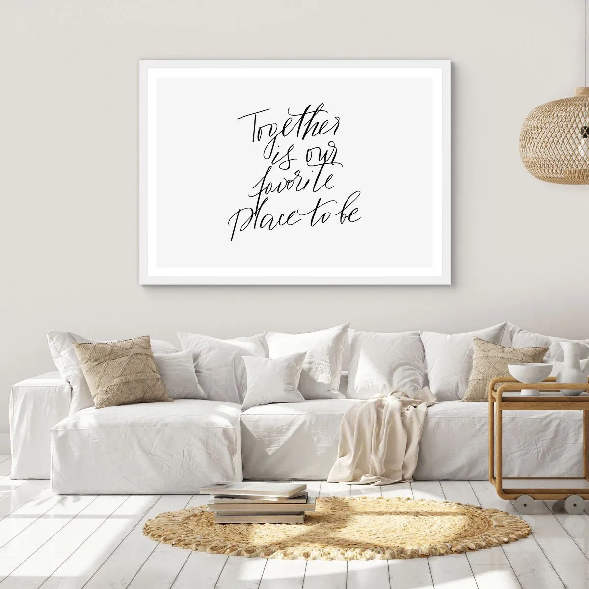 Poster in white frmae - Do You Also Feel This? - 50x40 cm