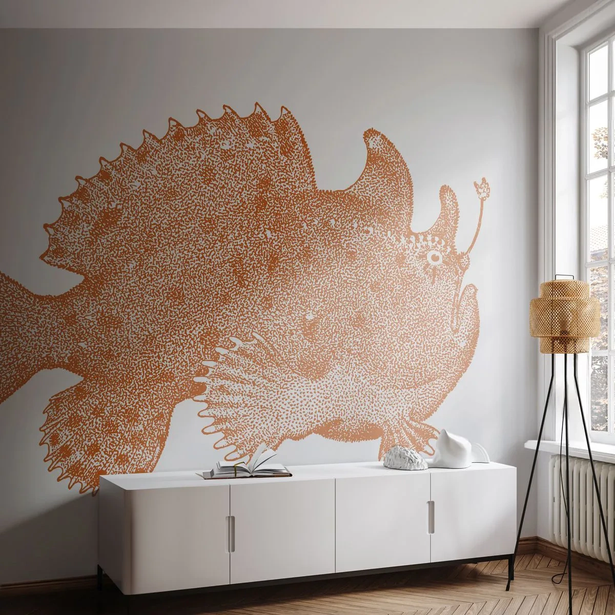 Photo Wallpaper Premium Canvas - Fish after All - Sea Fish, Ocean, Seaside - 400x280 cm