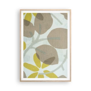 Poster in light oak frame - Composition in Full Sunlight - 70x100 cm