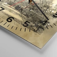 Clock face with numbers