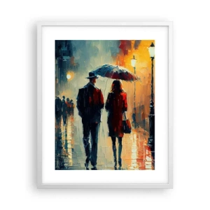 Poster in white frmae - Urban Love Story - 40x50 cm